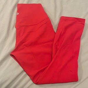 Red Align leggings